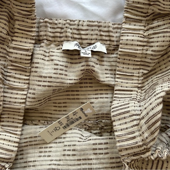 Madewell Flutter Sleeve Mini Dress in Striped Jacquard - Picture 7 of 9